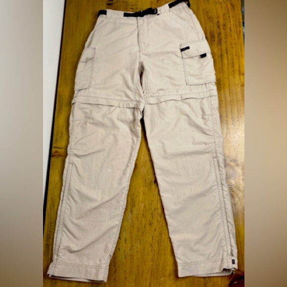 REI Pants & Jumpsuits Rei Convertible Hiking Outdoor Pantsshorts 8p Khaki Tan Euc Zip Off